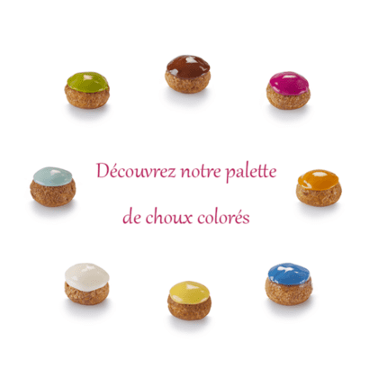 Pièce montée - Choux colorés